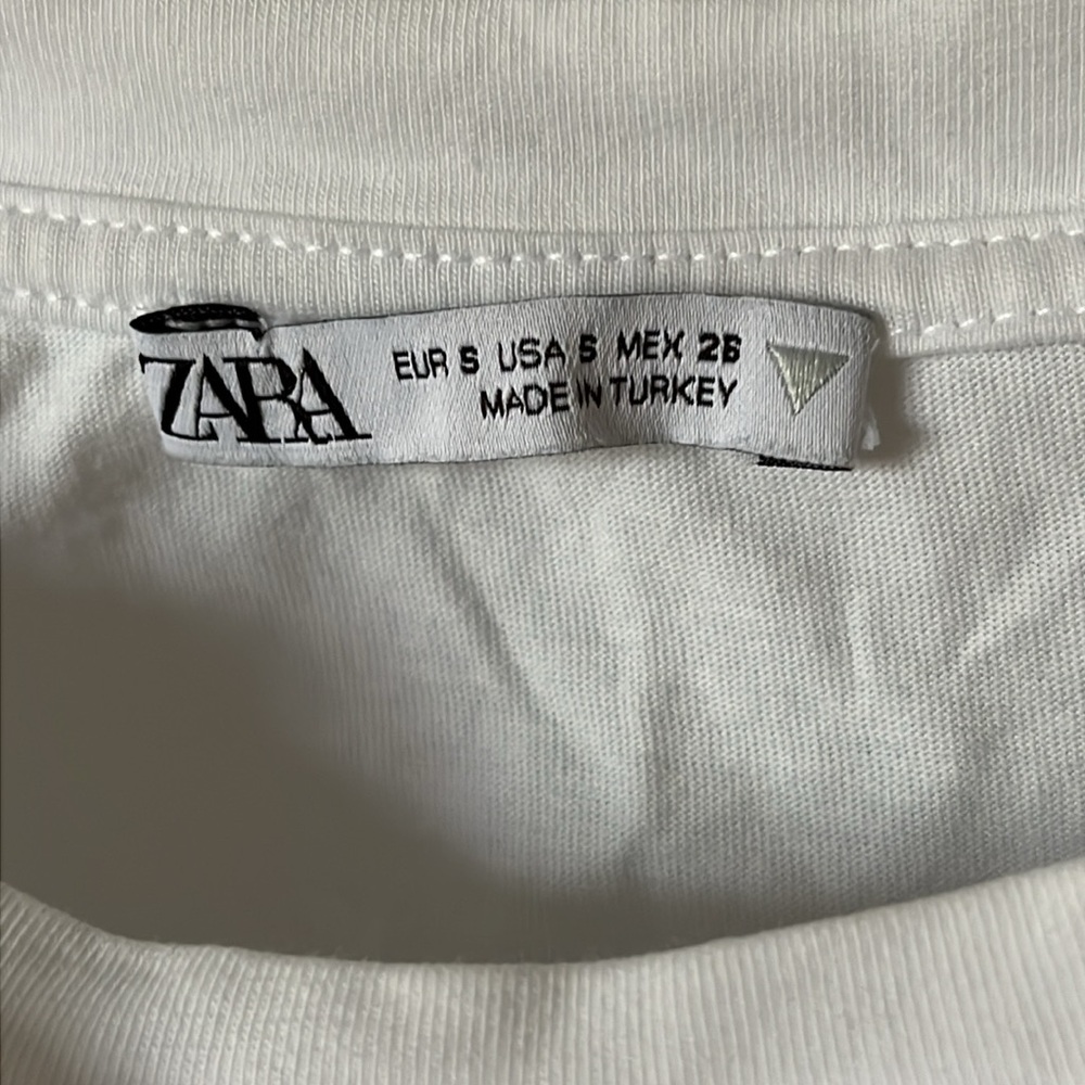 Zara Ruffle Front T Shirt - Picture 7 of 8